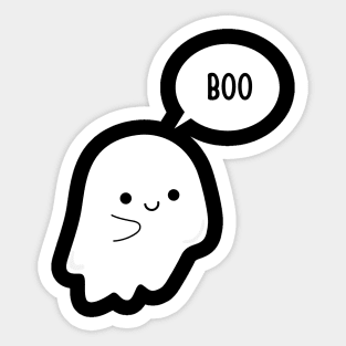 Cute Little Ghost Boo Sticker